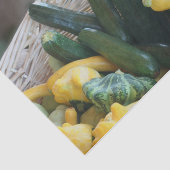 ズッキーニカボチャの野菜が切り離される 薄葉紙 (詳細)