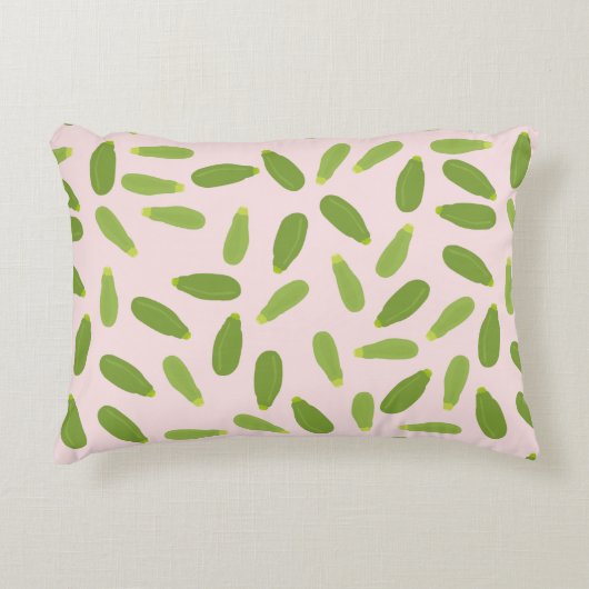 ズッキーニコートゲットサマースカッシュパターン アクセントクッション (正面)