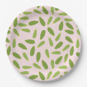 ズッキーニコートゲットサマースカッシュパターン ペーパープレート (正面)