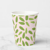 ズッキーニコートゲットサマースカッシュパターン 紙コップ (左)