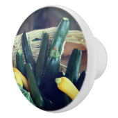 ズッキーニサマースカッシュヒョウタン野菜   セラミックノブ (右)