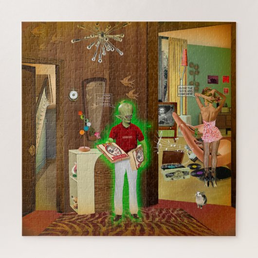 ズッキーニピザ ジグソーパズル (縦)