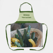 ズッキーニ瓜の野菜パーソナライズされた|過去記事 エプロン (正面)
