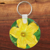 ズッキーニ花 キーホルダー (正面)