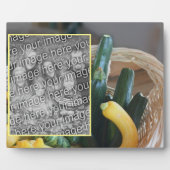 ズッキーニ野菜自分の写真を追加 フォトプラーク (正面)