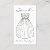 ズドレスブ結婚リーダガウンブライダルショップブティック 名刺 (正面)