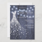 ズドレ結婚スネイビーバーンウッドウィンターブライダルシャワー 招待状 (正面)
