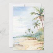 ズドレ結婚スビーチボホブライダルシャワーヘンパーティー 招待状 (裏面)