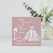 ズドレ結婚スブライダルシャワーブランチ&バブリー 招待状 (スタンド正面)