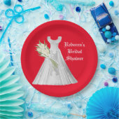 ズドレ結婚スブライダルシャワー紙プレート ペーパープレート (パーティー)