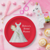 ズドレ結婚スブライダルシャワー紙プレート ペーパープレート (パーティー)