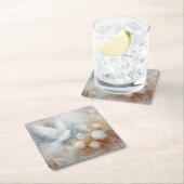 ズドー結婚ブフローラ紙コースター スクエアペーパーコースター (インサイチュ)