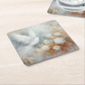 ズドー結婚ブフローラ紙コースター スクエアペーパーコースター (アングル)