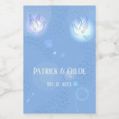 ズドー結婚ブブルー照明 ワインラベル (シングルラベル)