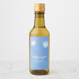 ズドー結婚ブブルー照明 ワインラベル