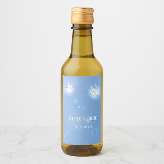 ズドー結婚ブブルー照明 ワインラベル (正面)