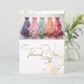 ズド結婚レスファッションスタイル サンキューカード (スタンド正面)