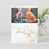 ズド結婚レスファッションスタイル サンキューカード (スタンド正面)