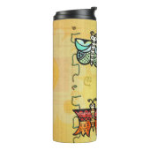 ズニバタフライフォークアート タンブラー (回転左)