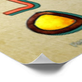 ズニバタフライ2フォークアート ポスター (角)