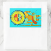 ズニマンサンフェイス 長方形シール (バッグ)