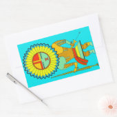 ズニマンサンフェイス 長方形シール (封筒)