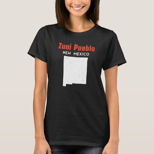 ズニ・プエブロ アメリカ合衆国 ニューメキシコ州 アメリカ旅行 Tシャツ (正面)