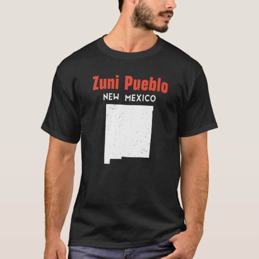ズニ・プエブロ アメリカ合衆国 ニューメキシコ州 アメリカ旅行 Tシャツ (正面)