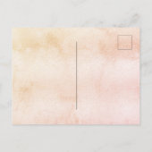 ズパンパ結婚スグラス赤面バタフライボホ インビテーションポストカード (裏面)