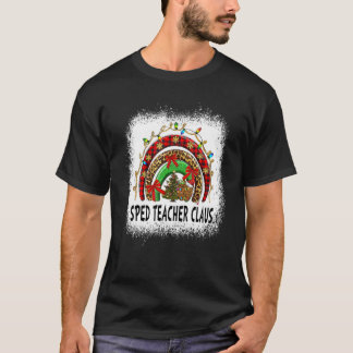 ズヒョウ絵画レインボーSPED先生クロース Tシャツ