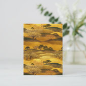 ズヒルズ転がランドスケープ千代紙 ポストカード (スタンド正面)