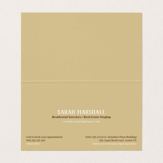 ズヒルズ転が折り畳み名刺 名刺 (内部フラット)