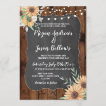 ズヒ結婚マワリウッドフローラライト招待状