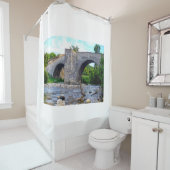ズビリの中世の橋 シャワーカーテン (インサイチュ)