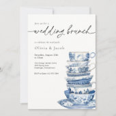ズブ結婚ランチティーパーティーシノワセリーブライダルシャワー 招待状 (正面)