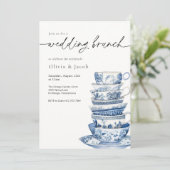 ズブ結婚ランチティーパーティーシノワセリーブライダルシャワー 招待状 (スタンド正面)