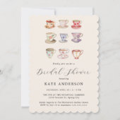 ズブ結婚ランチティーパーティーブライダルシャワー 招待状 (正面)