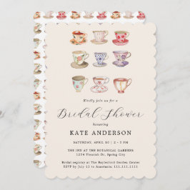 ズブ結婚ランチティーパーティーブライダルシャワー 招待状