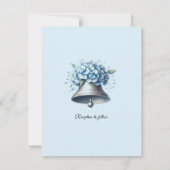 ズベル結婚ズブルーアジサイ招待状 招待状 (裏面)