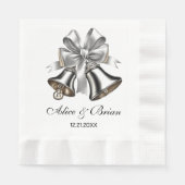 ズベル結婚ズ披露宴カクテル 縁ありランチョンナプキン (正面)