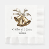 ズベル結婚ズ披露宴カクテル 縁ありランチョンナプキン (正面)