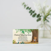 ズベー読ビーシッター託児所託児先生 名刺 (スタンド正面)