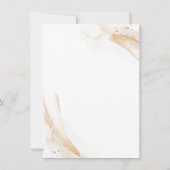 ズホワイト結婚詳細素晴らしエメラルドグリーンバラ 招待状 (裏面)