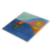 ズホーム来抽象芸術パステル絵画ズ タイル (側面)