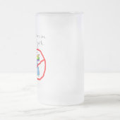 ズボンのための余りにカッコいい フロストグラスビールジョッキ (中央)