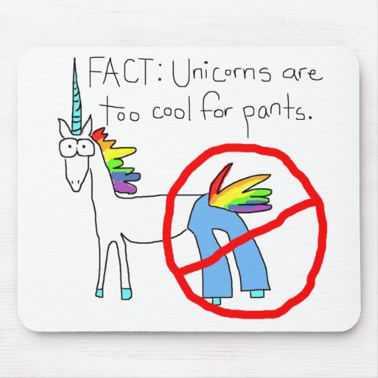 ズボンのための余りにカッコいい マウスパッド (正面)