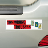 ズボンのBupmerの間違ったステッカー バンパーステッカー (車上)