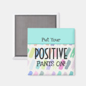 ズボンを前向きタイポグラフィ マグネット (正面/裏面)