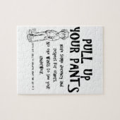 ズボンを引き上げる ジグソーパズル (横)