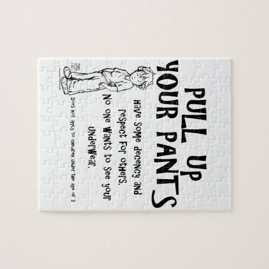 ズボンを引き上げる ジグソーパズル (横)